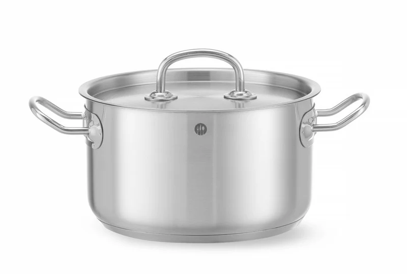 HENDI Kochtopf – mittel - mit Deckel – Kitchen Line – 3,5 l – Ø 200 × H 115 mm