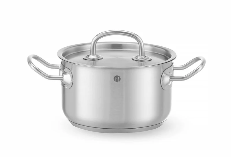 HENDI Kochtopf – mittel - mit Deckel – Kitchen Line – 1,8 l – Ø 160 × H 95 mm