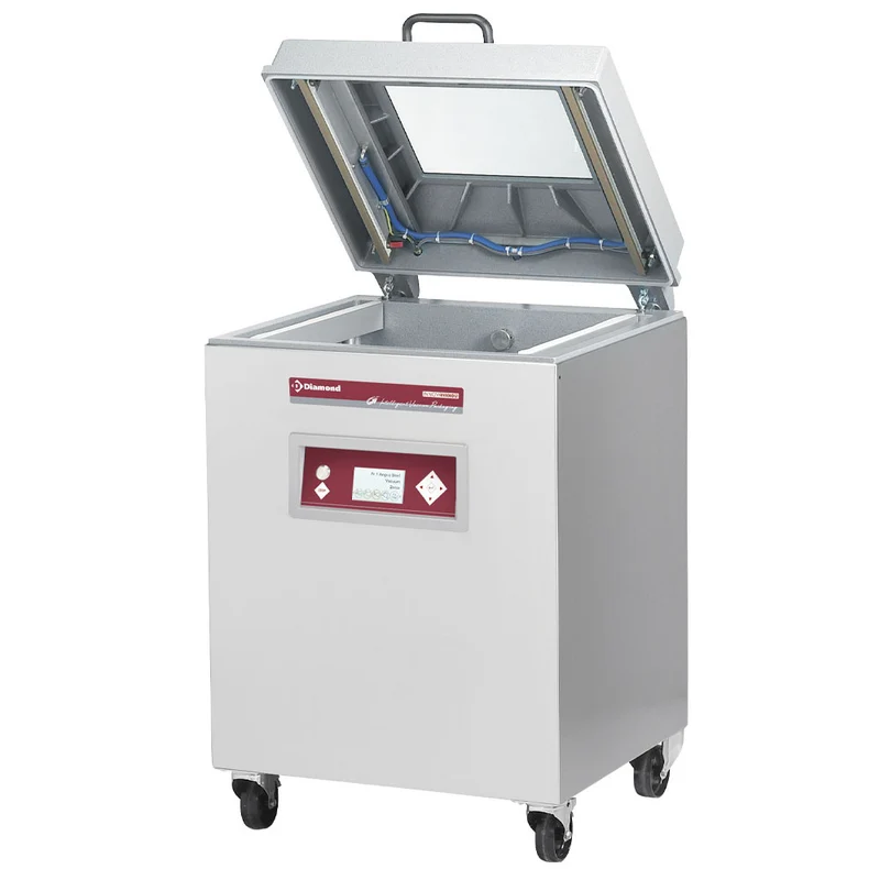 Vakuummaschine, Aluminium behälter 500x520xh230 mm. - 63 m3/Std. LCD-Bildschirm - SC-123V/IVP