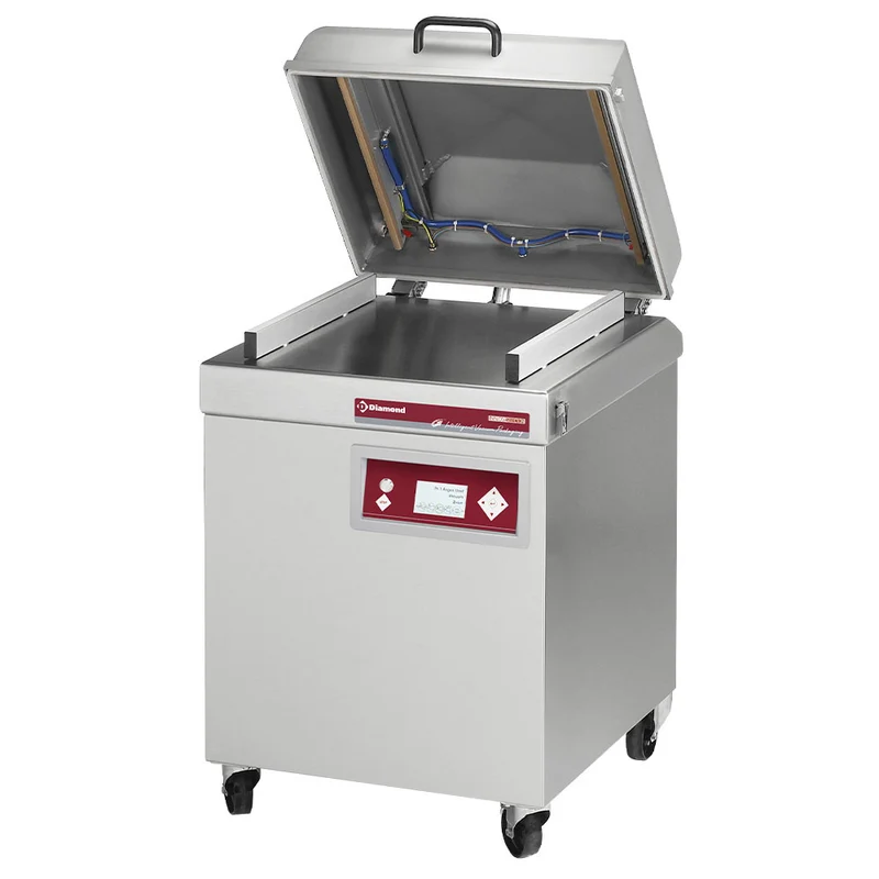 Vakuummaschine, Edelstahlbehälter 500x520xh200 mm. -63 m3/Std. LCD-Bildschirm - SC-123T/IVP