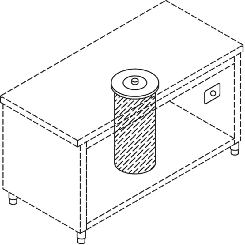 Neutraler Tellerspender für 50-60 Teller mit einem Durchmesser von 190 - 260mm - S80/SAN