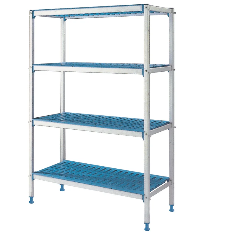 Lineares Regal aus eloxiertem Aluminium GN 4 Ebenen "Modular Rack". - RLA/105-4/EF