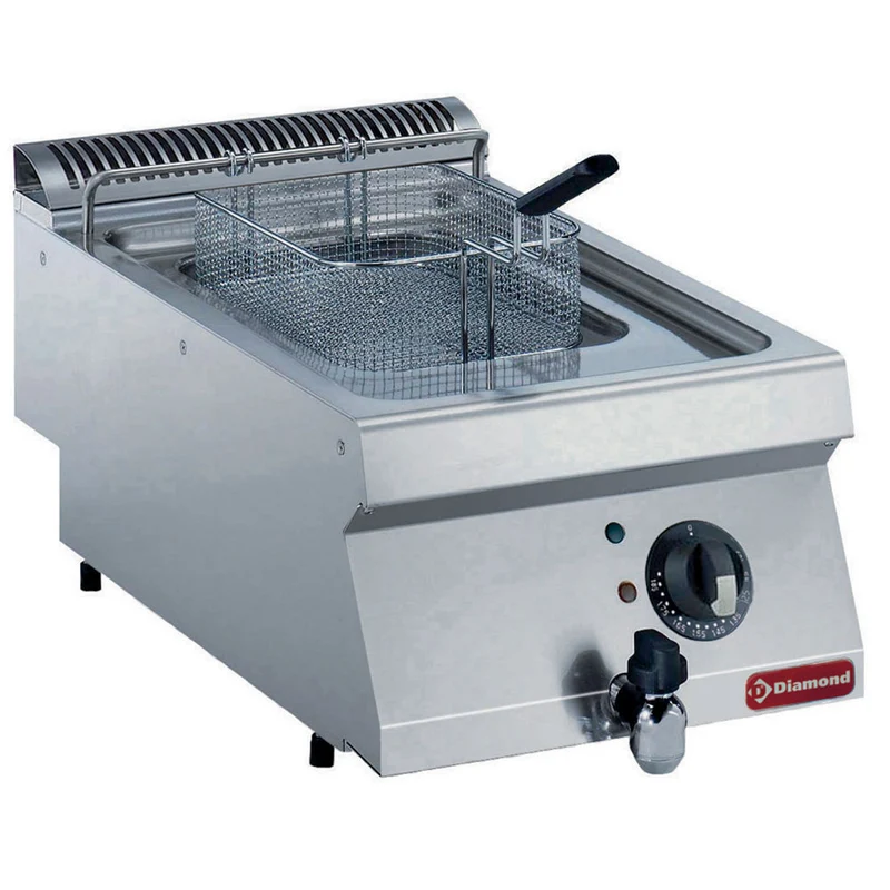Elektro Friteuse, Becken in "Y" Form, 7 L, externe Heizelemente -TOP- - E17/F74T-N