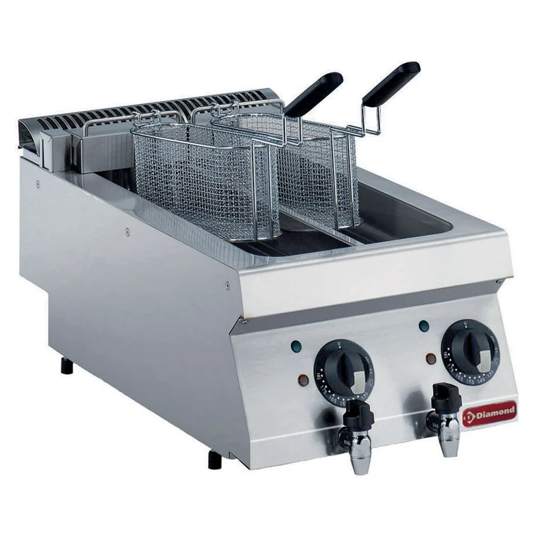 Elektro Friteuse 2x 5 Liter -TOP- - E17/F2V54T-230/3--N