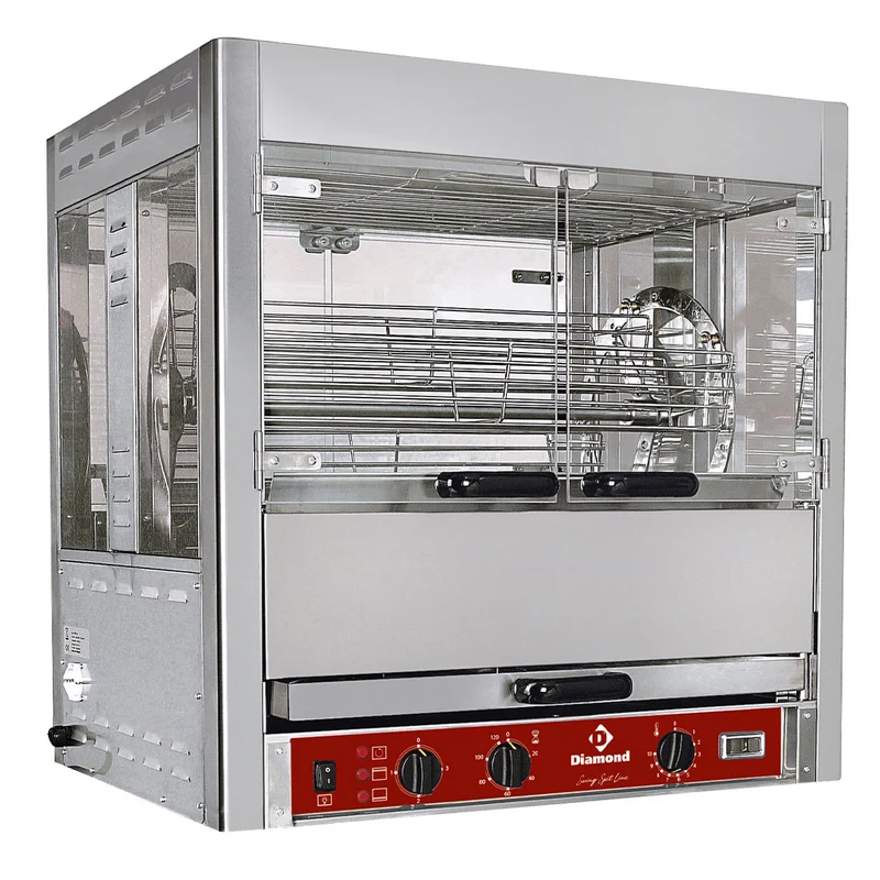 Grillgerät, drehbar, 25 Hähnchen - RPB-5C