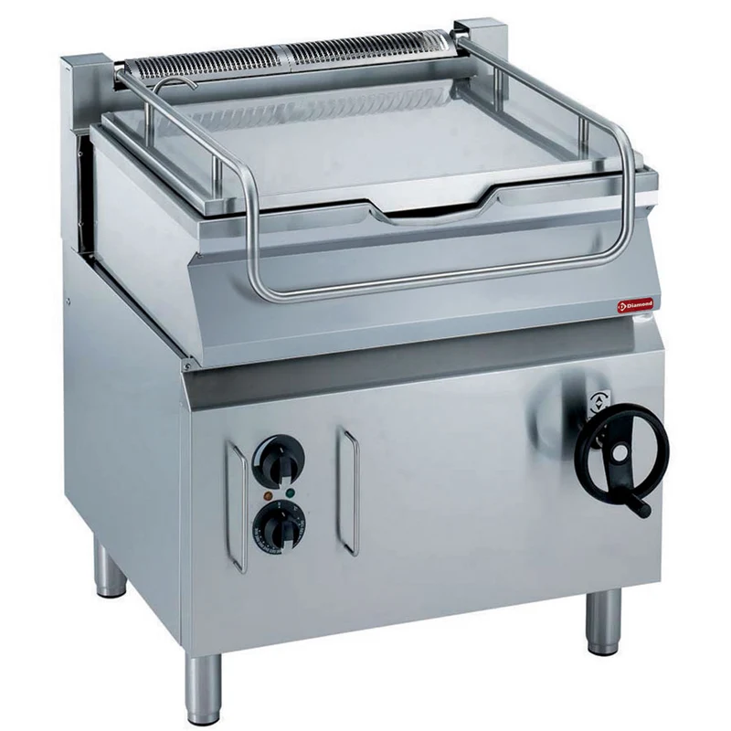 Elektro Kippbratpfanne, Becken aus ‘’Duomat’’ 60 Liter auf Unterbau - E17/BRI8-N