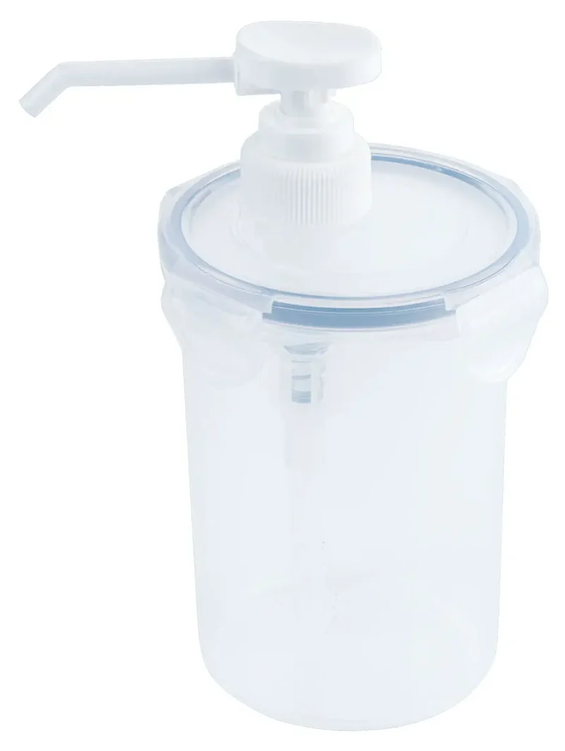 Dispenser 0,44-2 Liter rund mit Pumpenaufsatz