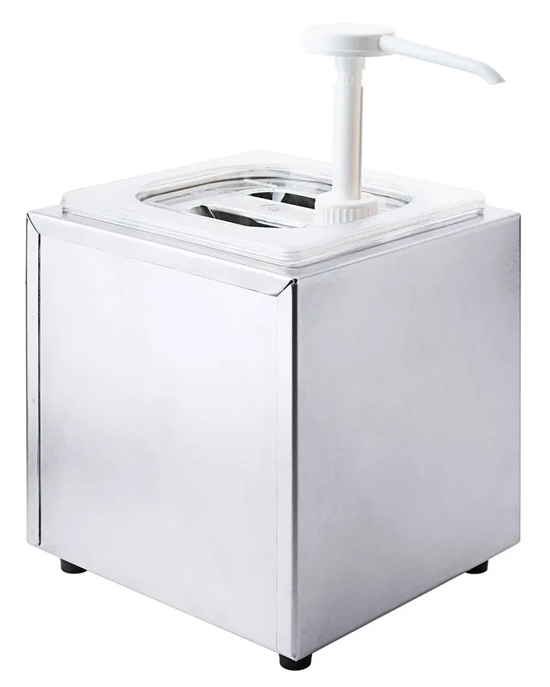 Edelstahl Saucendispenser mit Pumpe 1-2 Behälter / Leer Gestell