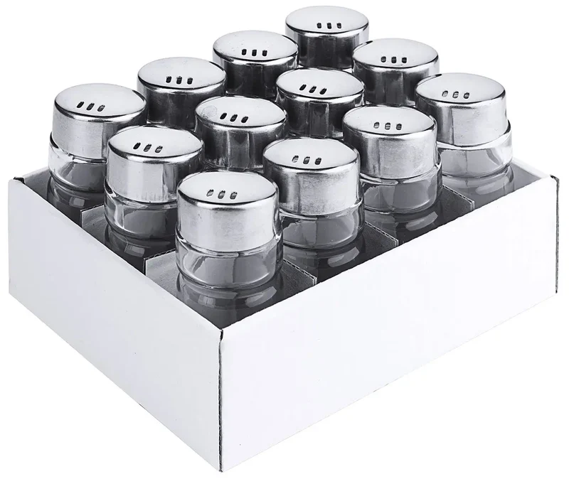 Edelstahl Salz-/Pfefferstreuer 9 cm zu Menage 1411/002 a 12 Stück