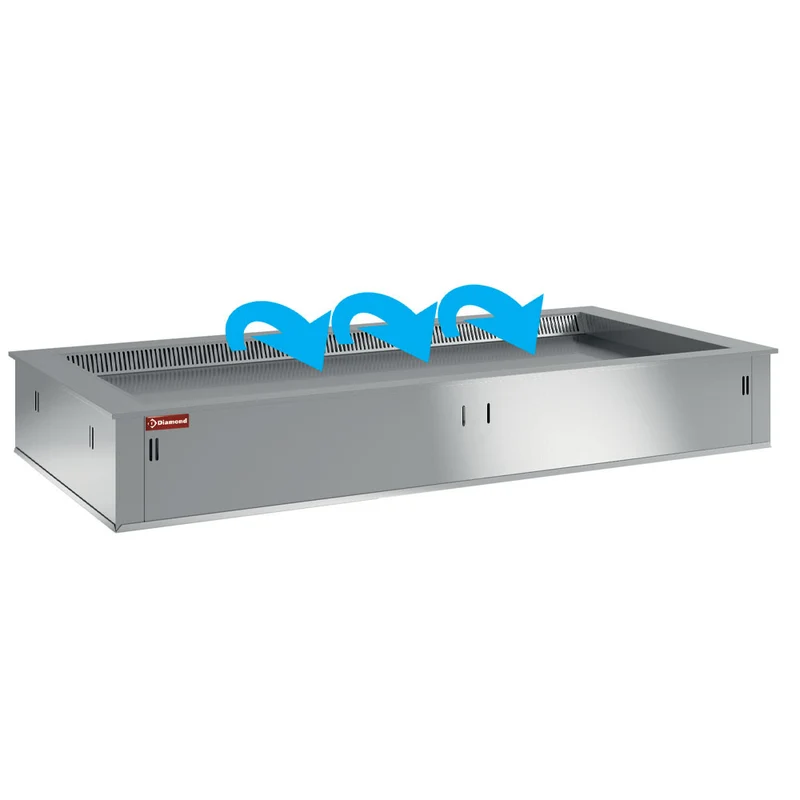 Element Kühlplatte, belüftet, 3x GN 1/1 (ohne hermetische Einheit) - DPA/TRV12-S