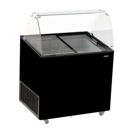 Speiseeisvitrine Corsica, schwarz, 6x5 Liter