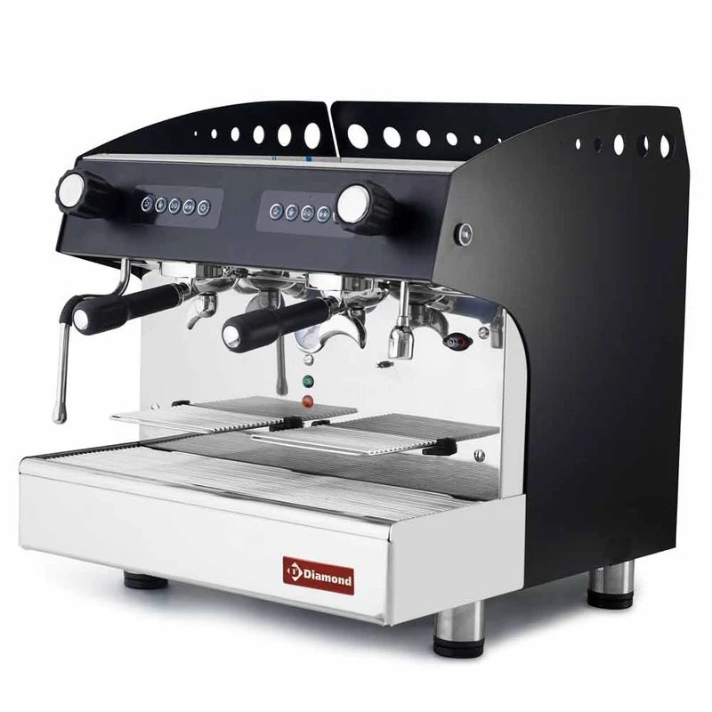 Espressomaschine 2 gruppig, automatisch SCHWARZ COMPACT 2EB