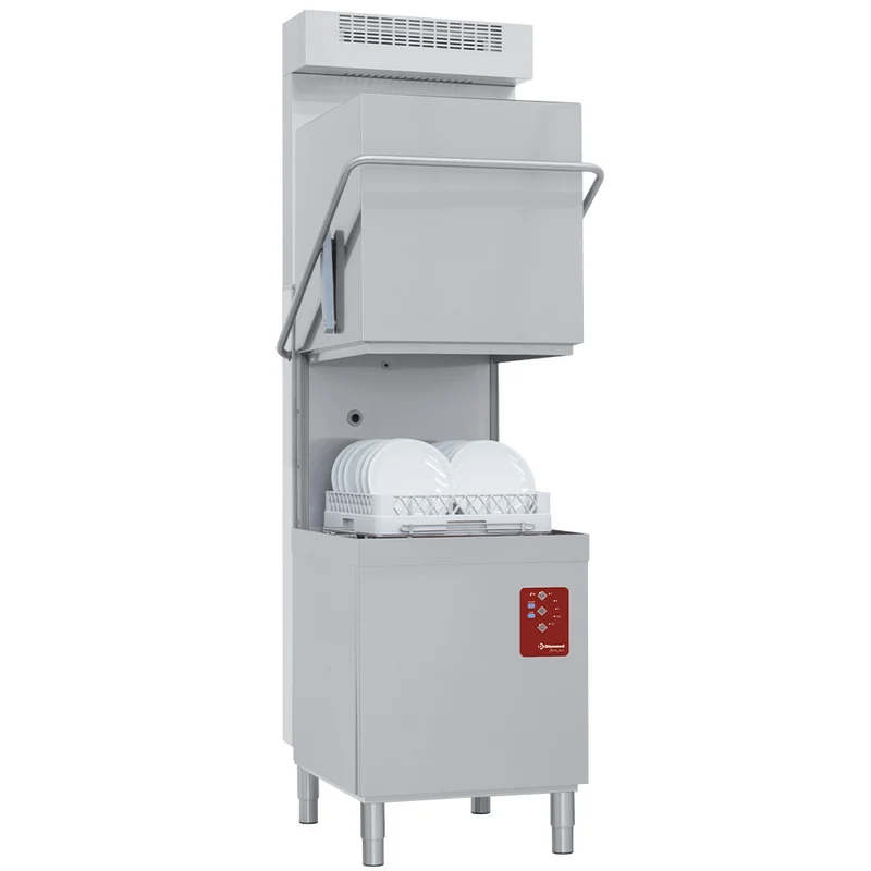 Haubenspülmaschine, Körbe 500x500 mm, kontinuierlicher Entkalkung + Dampfkondensator-Wärmerückgewinnung - D26/6B-AC-RC