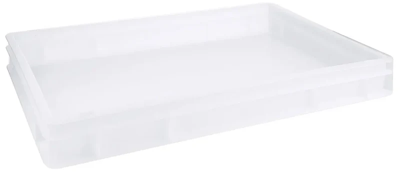 Pizzaballenbehälter weiß 60x40x7,5cm / Deckel