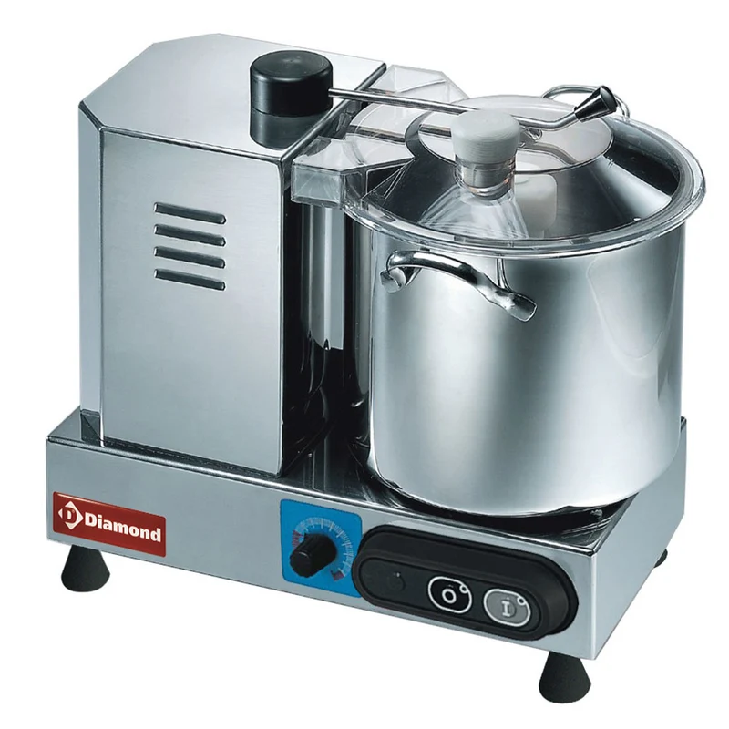 Cutter aus Edelstahl, 6 Liter, Geschwindigkeitsregler - CSP/6V