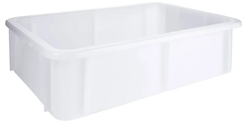 U-Rand Lebensmittelecht Stapelkasten weiß 30-60 Liter 600x400 cm
