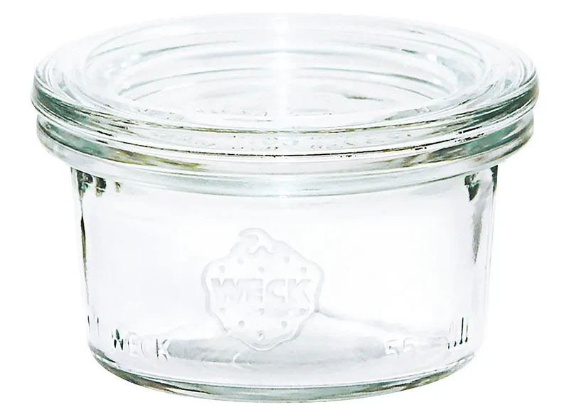 Weck Sturzglas 50 ml mit Deckel RR60 / 24er Pack