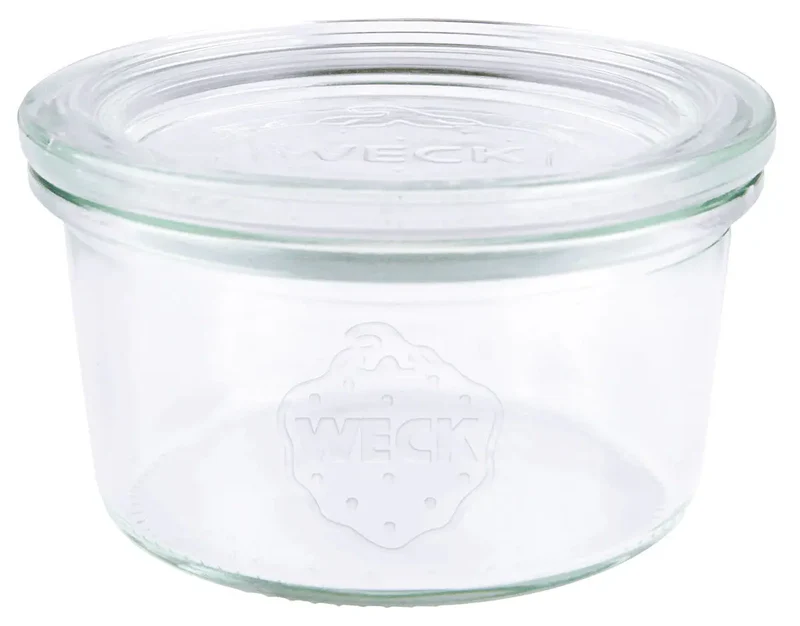 Weck Sturzglas 165 ml mit Deckel RR80 / 12er Pack