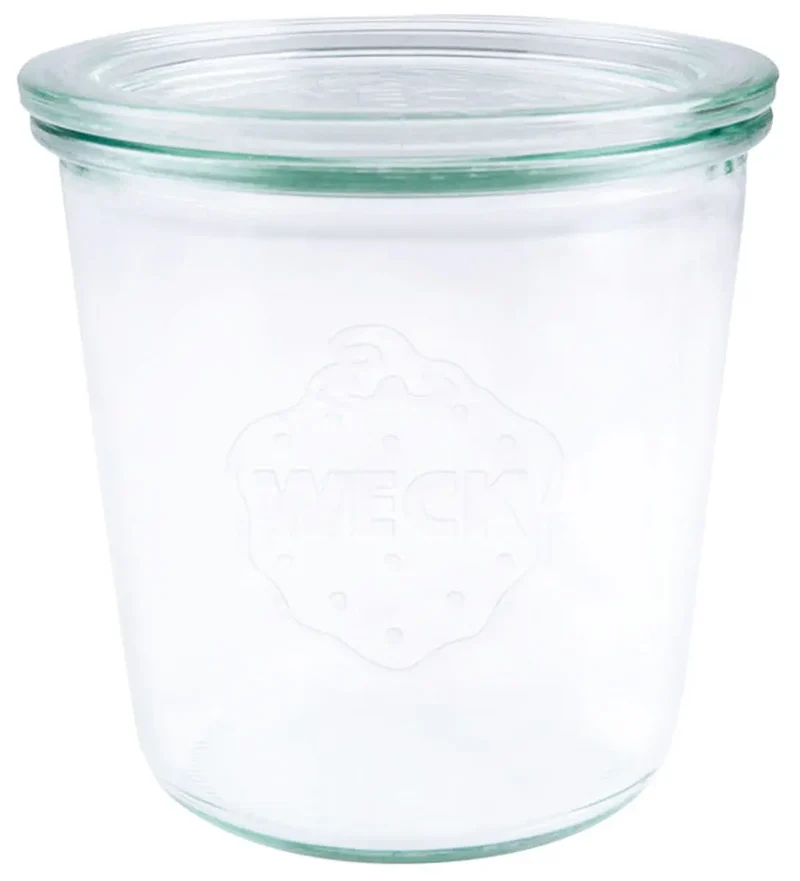Weck Sturzglas 580 ml mit Deckel RR100 / 6er Pack