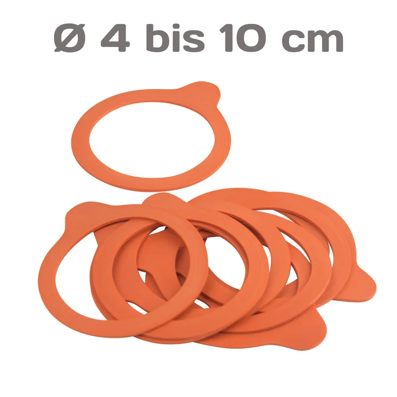 WECK Einkochringe 4 bis 10cm 1 Beutel = 10 Stück