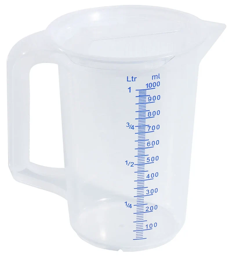 Profi Messbecher mit Deckel 1 oder 2 Liter