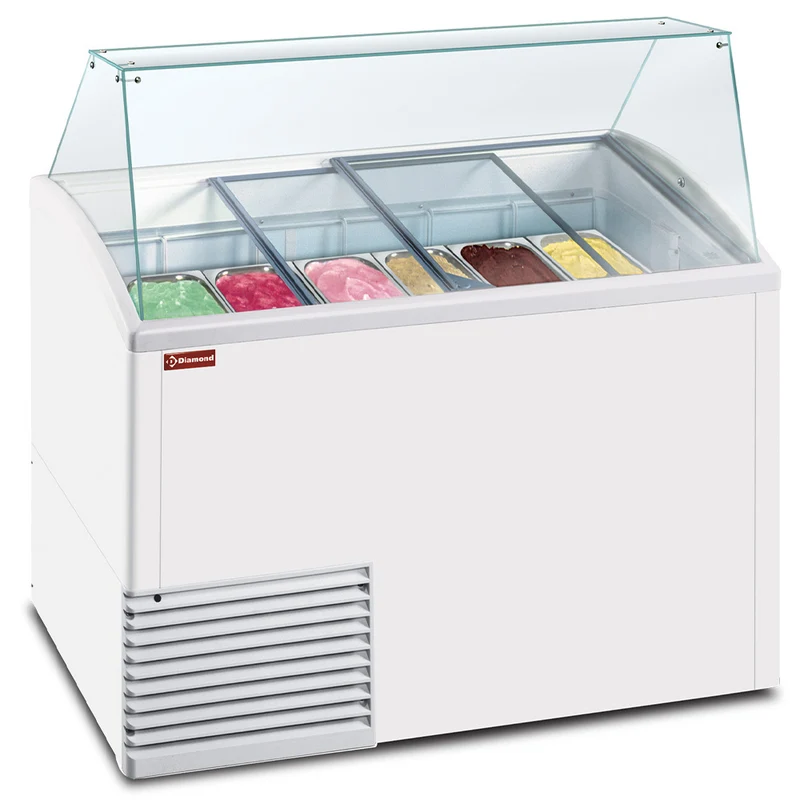 Speiseeisausgabevitrine, 10 Behälter - BIG-EXPO/LUX-R2