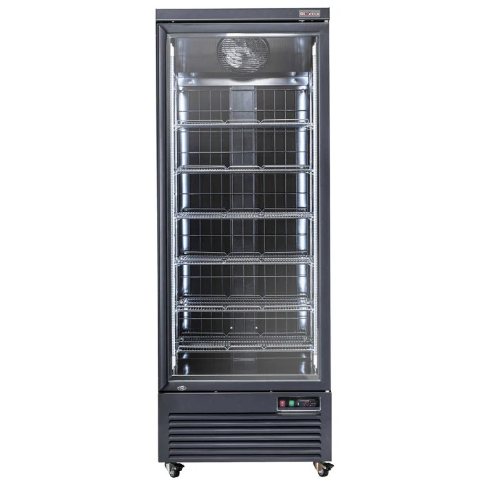 Vertikaler Gefrierschrank-Vitrine, 560 Liter - SCHWARZ
