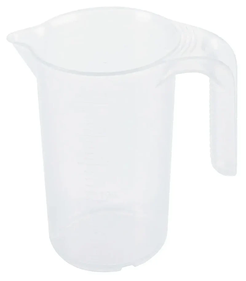 unzerbrechlich Messbecher transparent 0,25 bis 5 Liter mit Skala