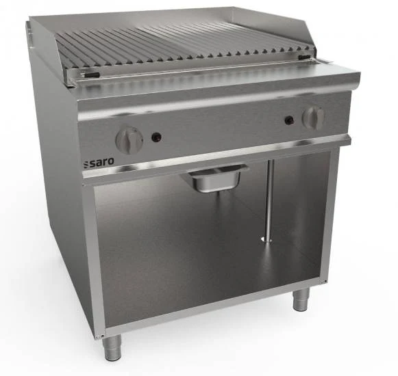 Lavasteingrill, 800 mm, Standmodell LQ / BS2BA