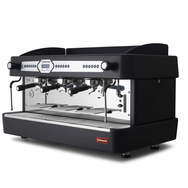 Expressomaschine, 3-gruppig, automatisch (mit Display)-SCHWARZ - AROMA/3EB
