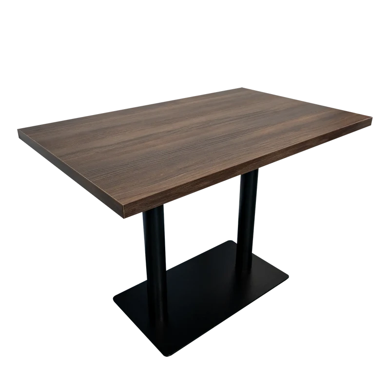 Esstisch Säulentisch Tisch Restaurant Gastronomie Dunkelbraun 110x70