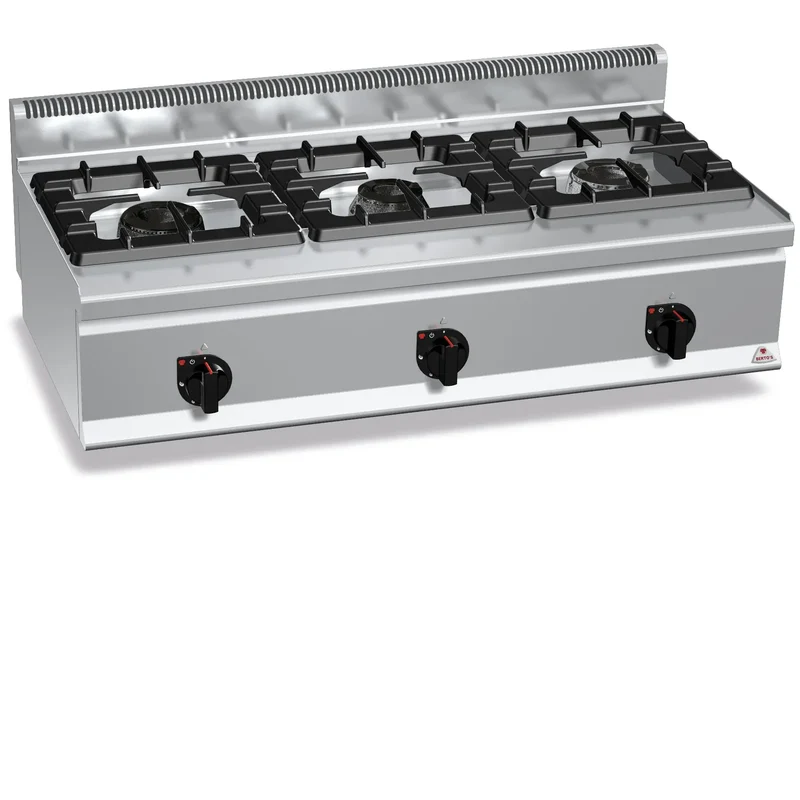 Berto's Gasherd 3 Kochplatten HIGH 31 kW