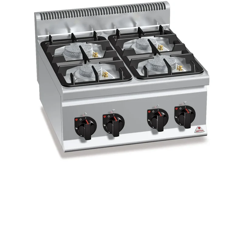 Berto's Gasherd 4 Kochplatten ECO 19 kW