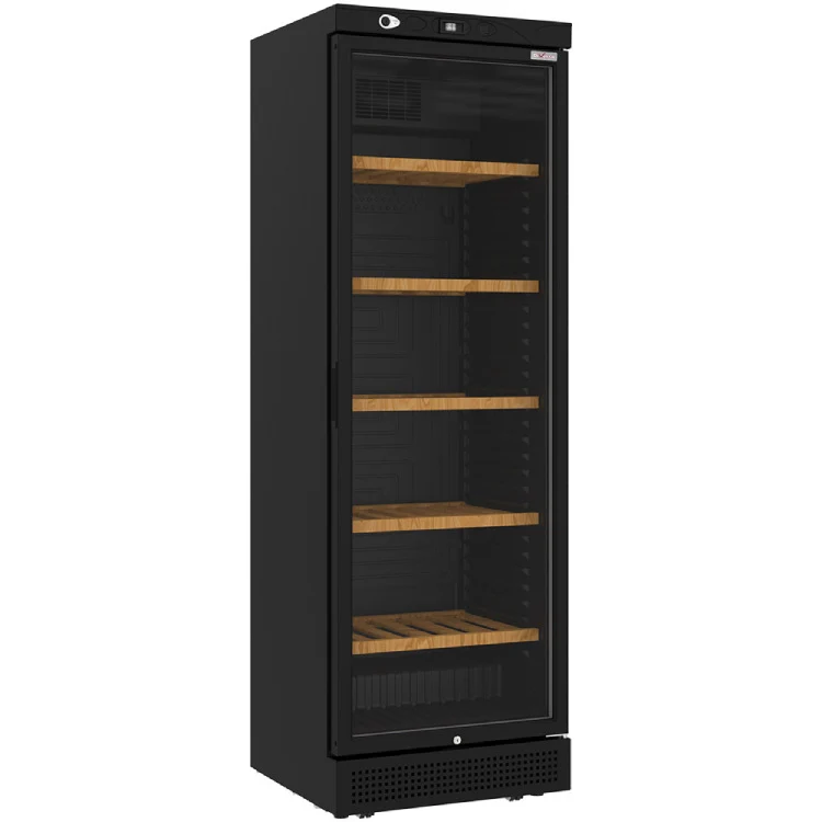 Weinkühlschrank, 382 Liter - 5 Ebenen - SCHWARZ