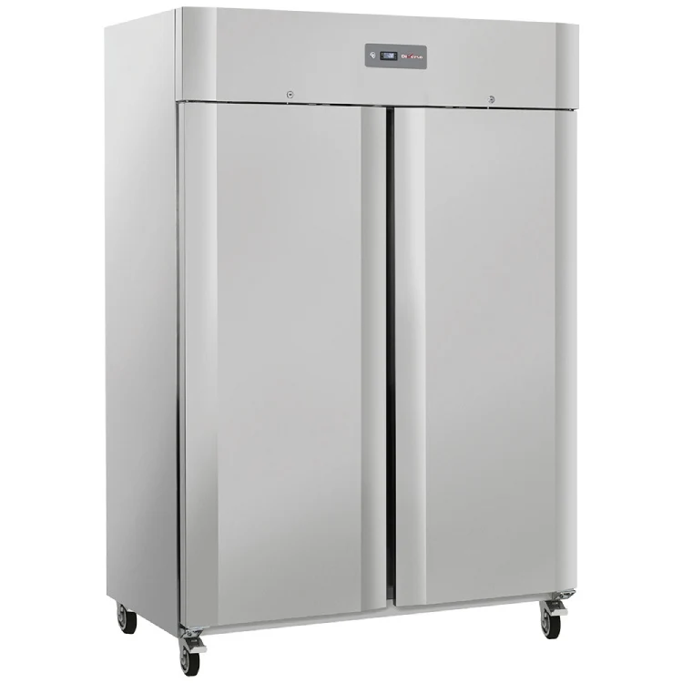Gefrierschrank-Schrank 1200 Liter 2 Türen GN 2/1, auf Rädern, 2 mit Bremsen