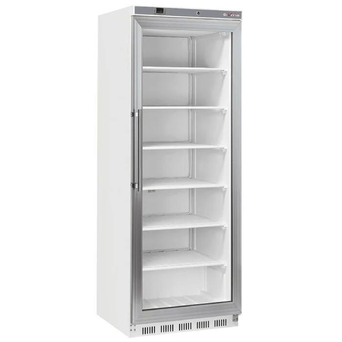 Gefrierschrank, Glastür, statisch, 400 Liter - Weiß