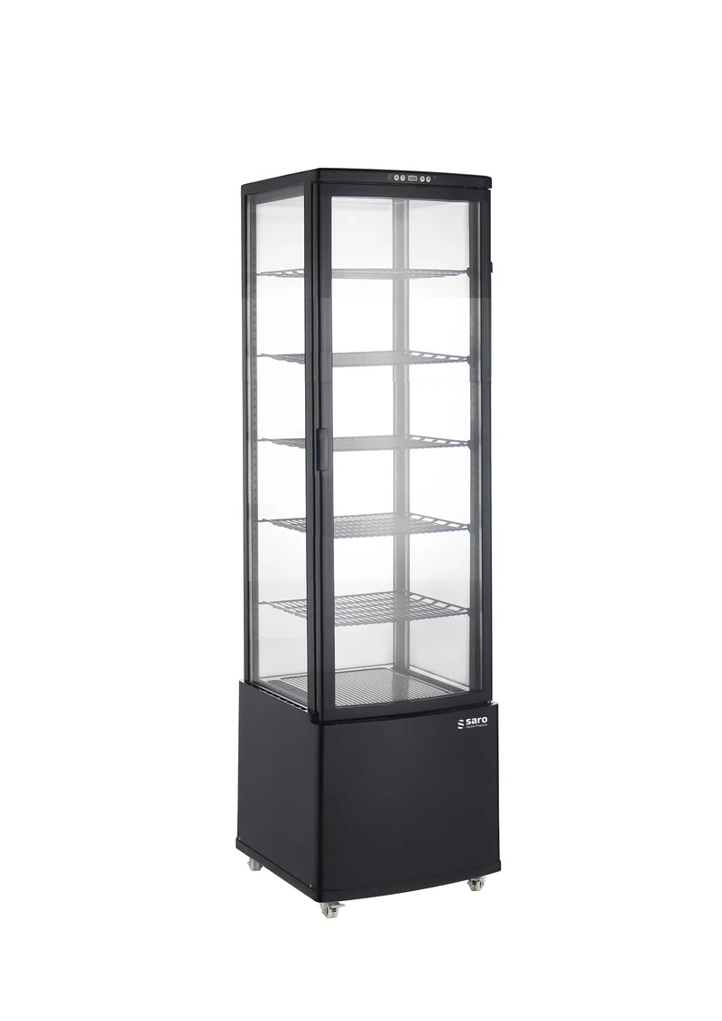 Saro Kühvitrine, schwarz LEO AV