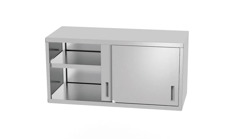 HENDI Wandschrank – verschweißt – mit Schiebetüren – Profi Line – 1000 × 300 × 600 mm