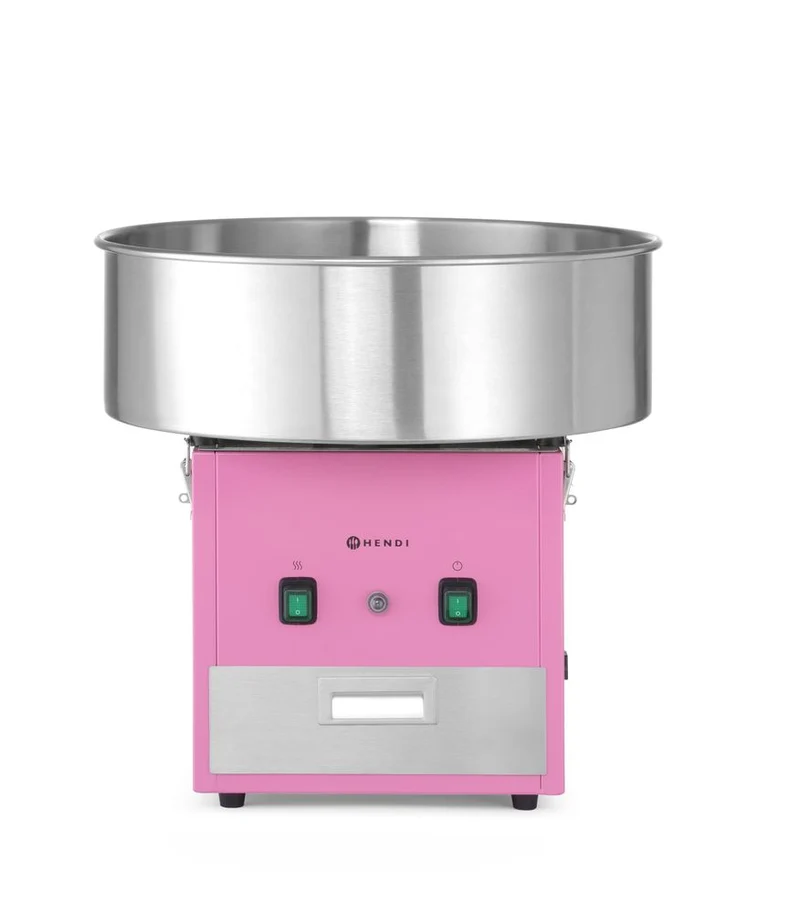 HENDI Zuckerwatte-Maschine – Rosa – 230 V / 1130 W – 520 × 520 × 503 mm