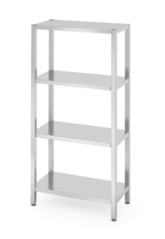HENDI Lagerregal mit 4 Regalen – verschraubt – Kitchen Line – 800 × 400 × 1800 mm