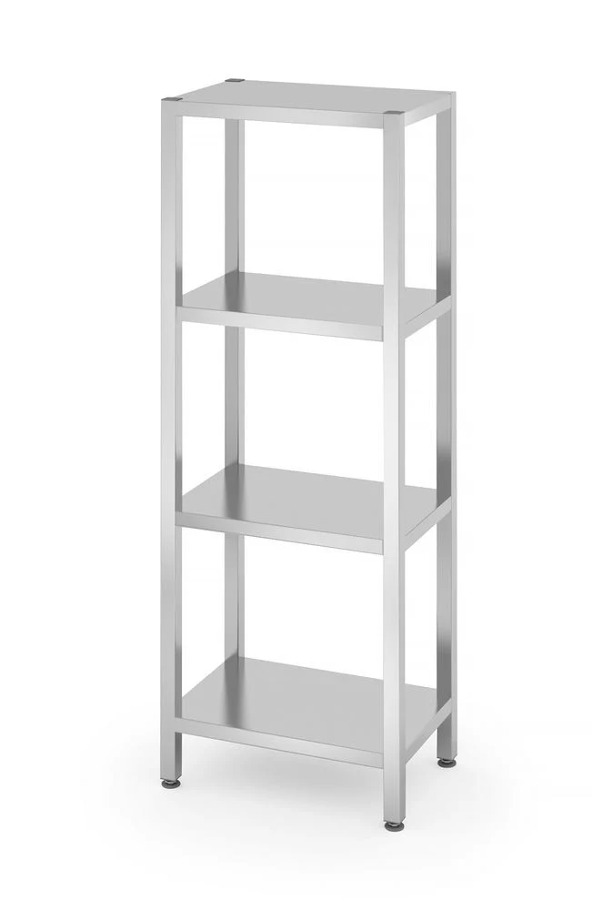 HENDI Lagerregal mit 4 Regalen – verschraubt – Kitchen Line – 600 × 400 × 1800 mm