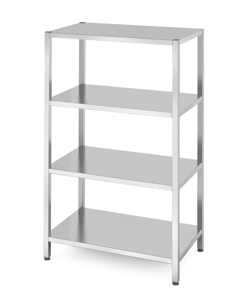 HENDI Lagerregal mit 4 Regalen – verschraubt – Kitchen Line – 1000 × 600 × 1800 mm