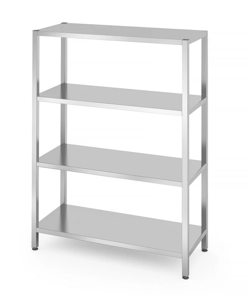 HENDI Lagerregal mit 4 Regalen – verschraubt – Kitchen Line – 1200 × 500 × 1800 mm