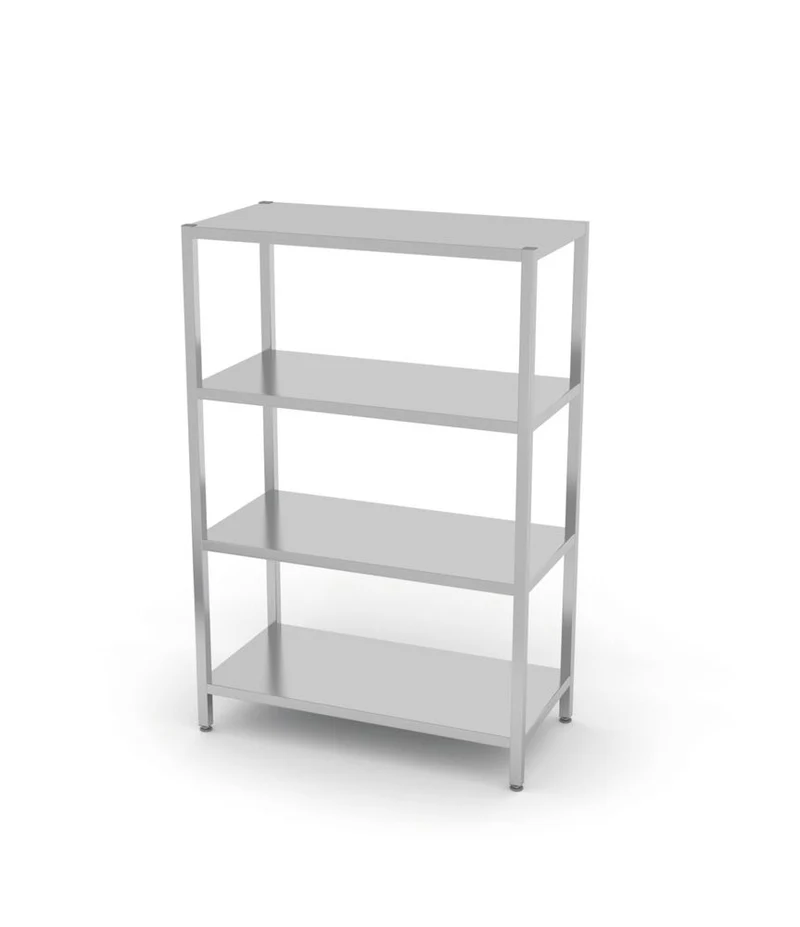 HENDI Lagerregal mit 4 Regalen – verschraubt – Kitchen Line – 1000 × 400 × 1800 mm