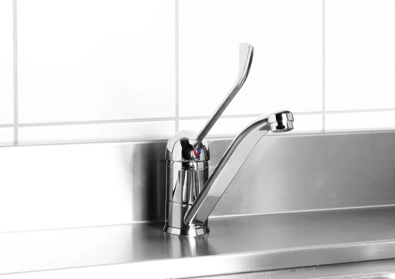 HENDI Wasserhahn mit langem Hebel – 215 × 54 × 240 mm