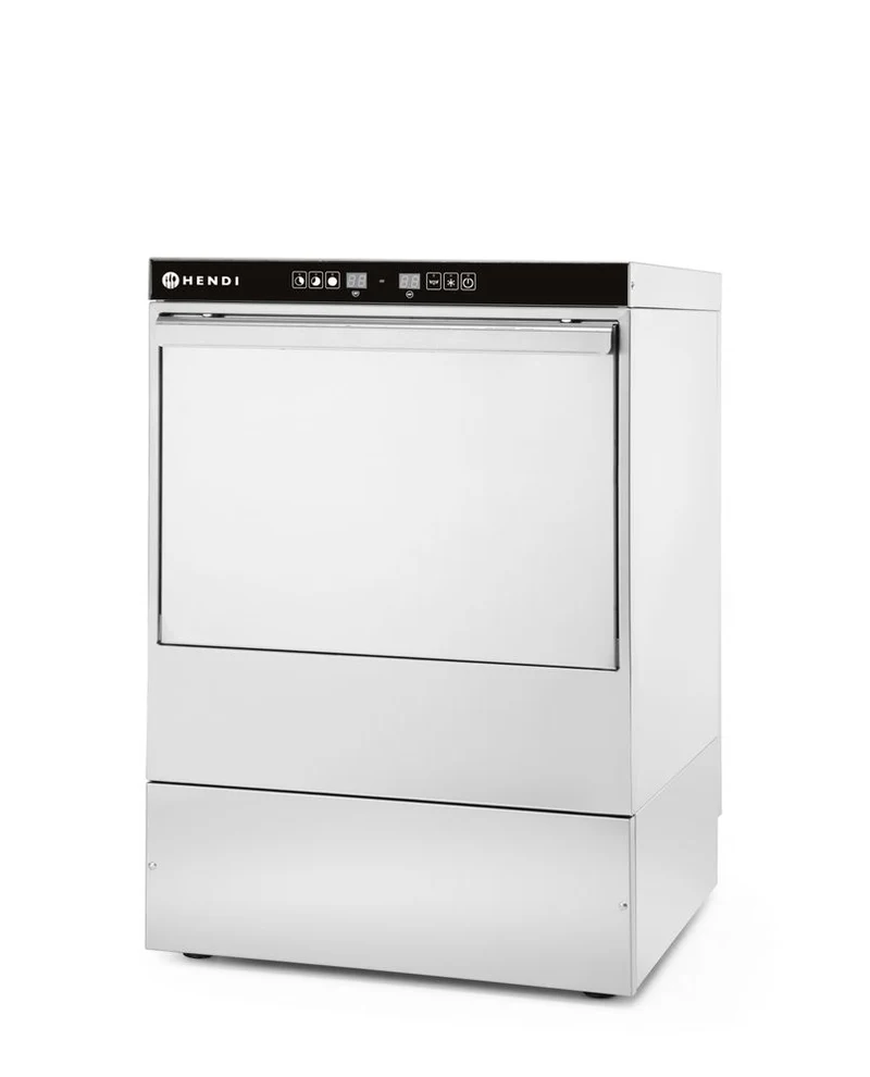 HENDI Geschirrspüler 50 × 50 - elektronische Steuerung – Kitchen Line – 400 V / 6600 W – 570 × 600 × 830 mm