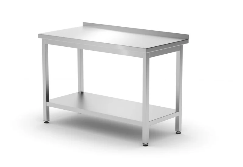 HENDI Wandtisch mit Ablage – verschraubt – Tiefe 600 mm – Profi Line – 1200 × 600 × 850 mm