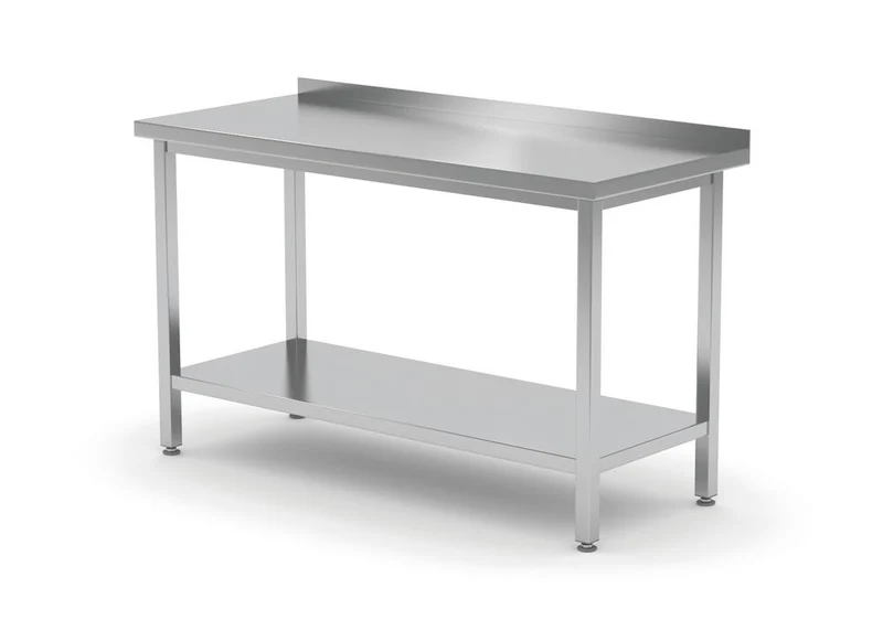 HENDI Wandtisch mit Ablage – verschraubt – Tiefe 600 mm – Profi Line – 1000 × 600 × 850 mm