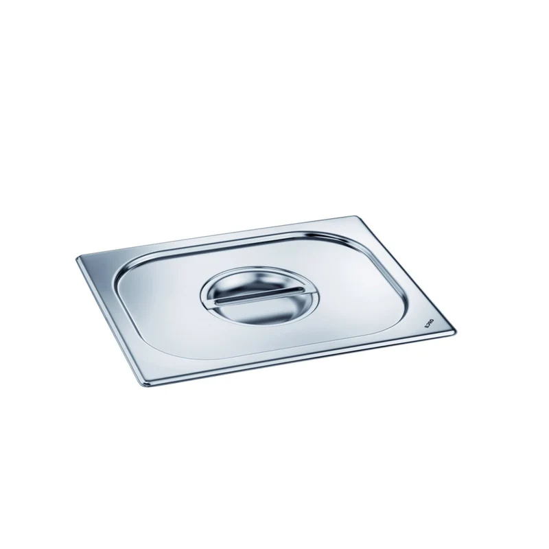 B.Pro Edelstahl Deckel mit Griffmulde für Behälter GN 2/3