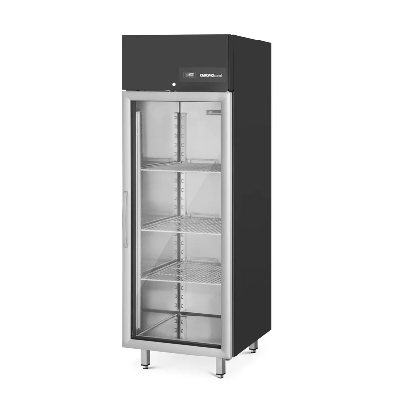 Chromonorm STAR-BLACK-Kühlschrank BR 650 mit Glastür
